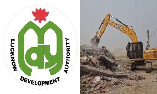 अवैध निर्माणों पर चला LDA का बुलडोज़र, 29 मकानों पर लटकी तलवार